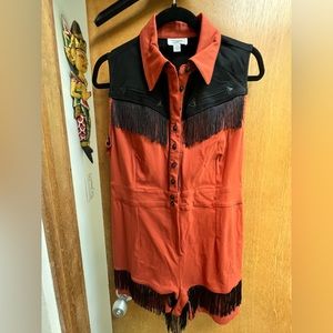 Unique Vintage Cowgirl Womens Romper